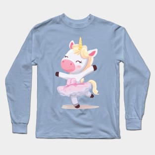 Unicorn Ballerina Long Sleeve T-Shirt